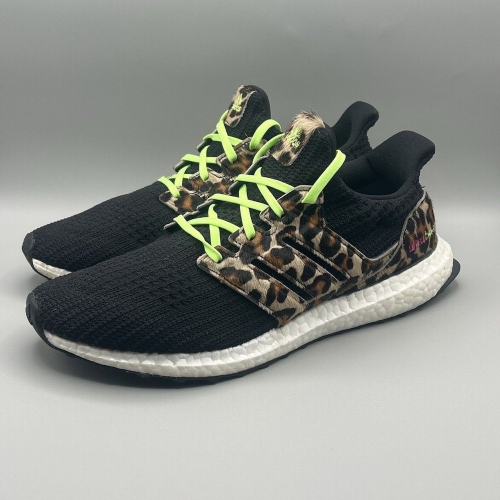 2020 Adidas Ultraboost DNA Leopard Animal Print Running - Men's Size 9.5 USED - Picture 2 of 8